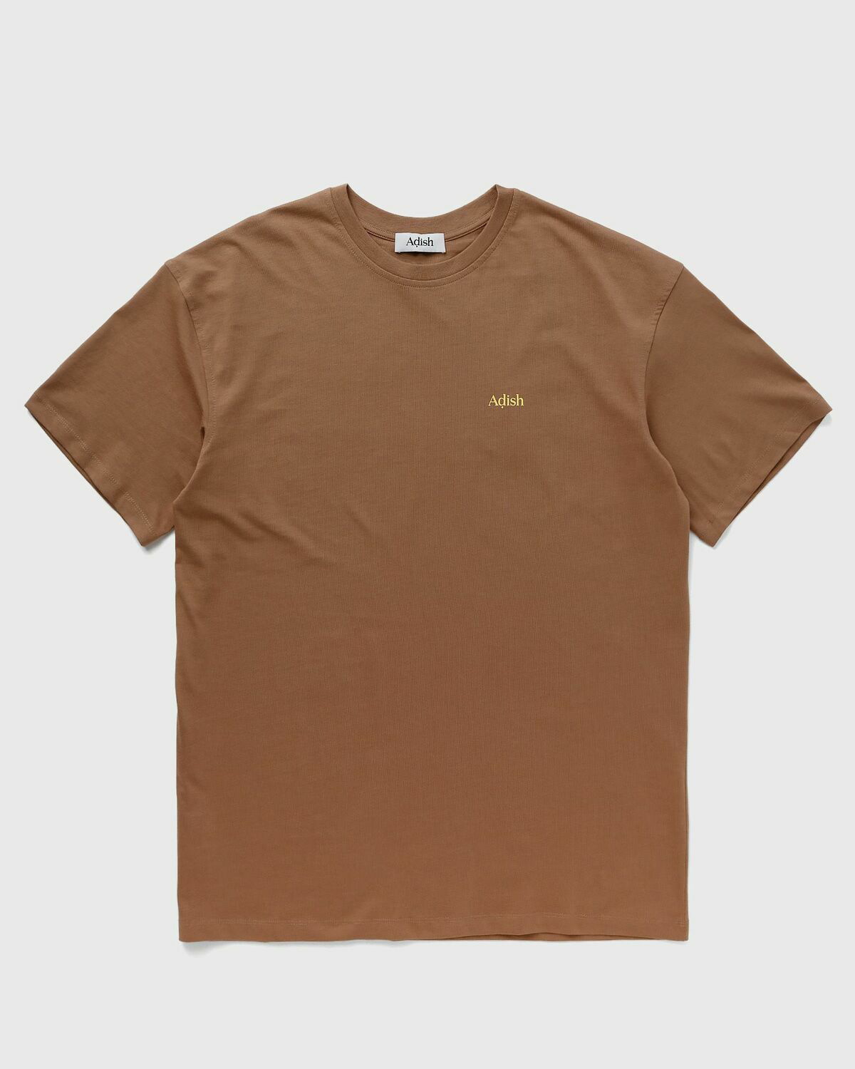 Adish Short Sleeve Zeytoon Logo T Shirt Brown - Mens