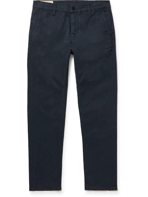 Photo: Nudie Jeans - Easy Alvin Slim-Fit Organic Stretch-Cotton Trousers - Blue