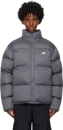 Nike Gray Sportswear Club Puffer Jacket