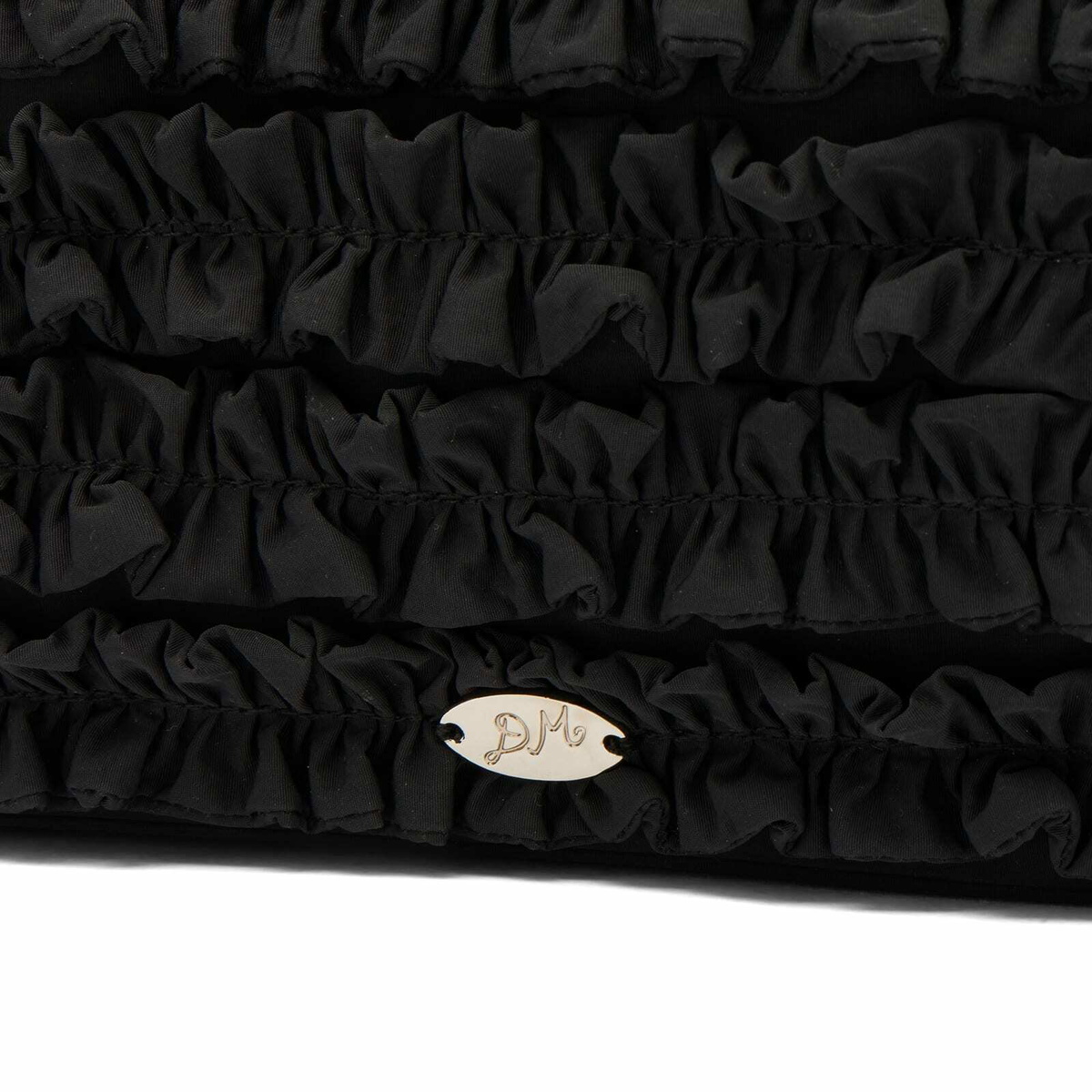 Damson Madder Women's Sophia Ruffle Bag in Black 