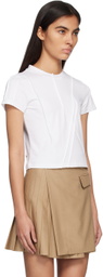 lesugiatelier White Disordered Pintuck T-Shirt