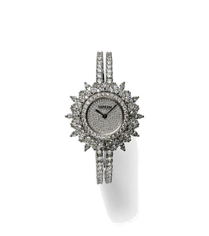 Photo: Yeprem Y-Momento 18kt white gold watch with diamonds