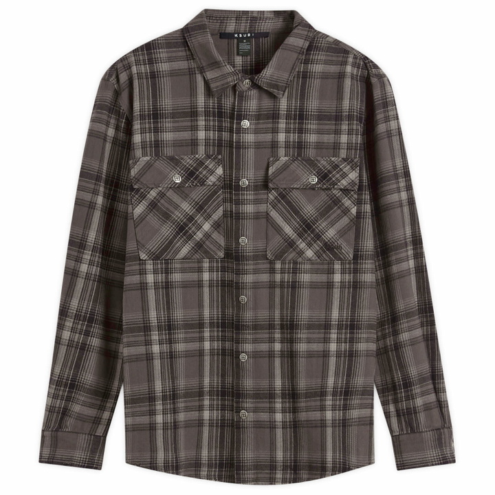 Photo: Ksubi Men's Snakebite Check Overshirt in Grey