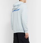 Givenchy - Logo-Print Loopback Cotton-Jersey Hoodie - Blue