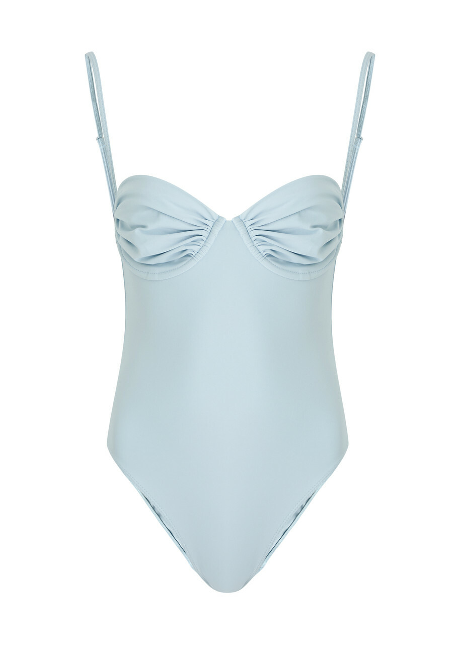 Faithfull The Brand Gabriella Underwired Swimsuit Light Blue