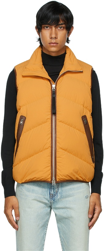 Photo: TOM FORD Yellow Down Compact Parachute Vest