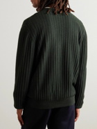 Mr P. - Ribbed Merino Wool Cardigan - Green