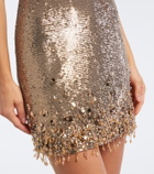 Simkhai Naya sequined halterneck minidress