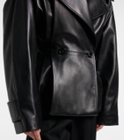Balenciaga Double-breasted leather jacket