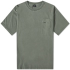 Patta Men's Washed Logo Pocket T-Shirt in Deep Depths