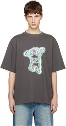 We11done Gray Colorful Teddy T-Shirt