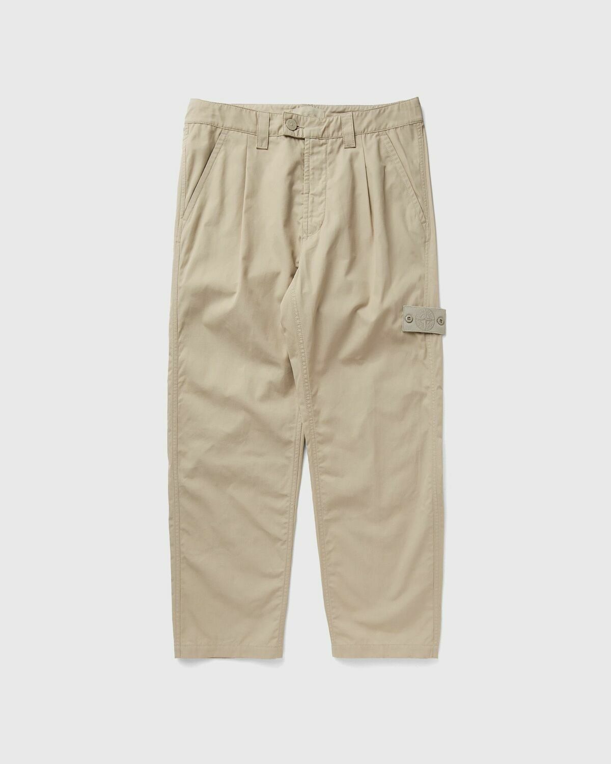 Stone Island Ghost Weatherproof Cotton Canvas Chinos Beige Casual