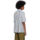 Dries Van Noten Blue Striped Clasen Shirt