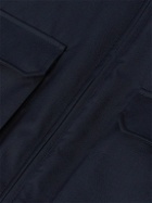 Herno - Virgin Wool Blouson Jacket - Blue