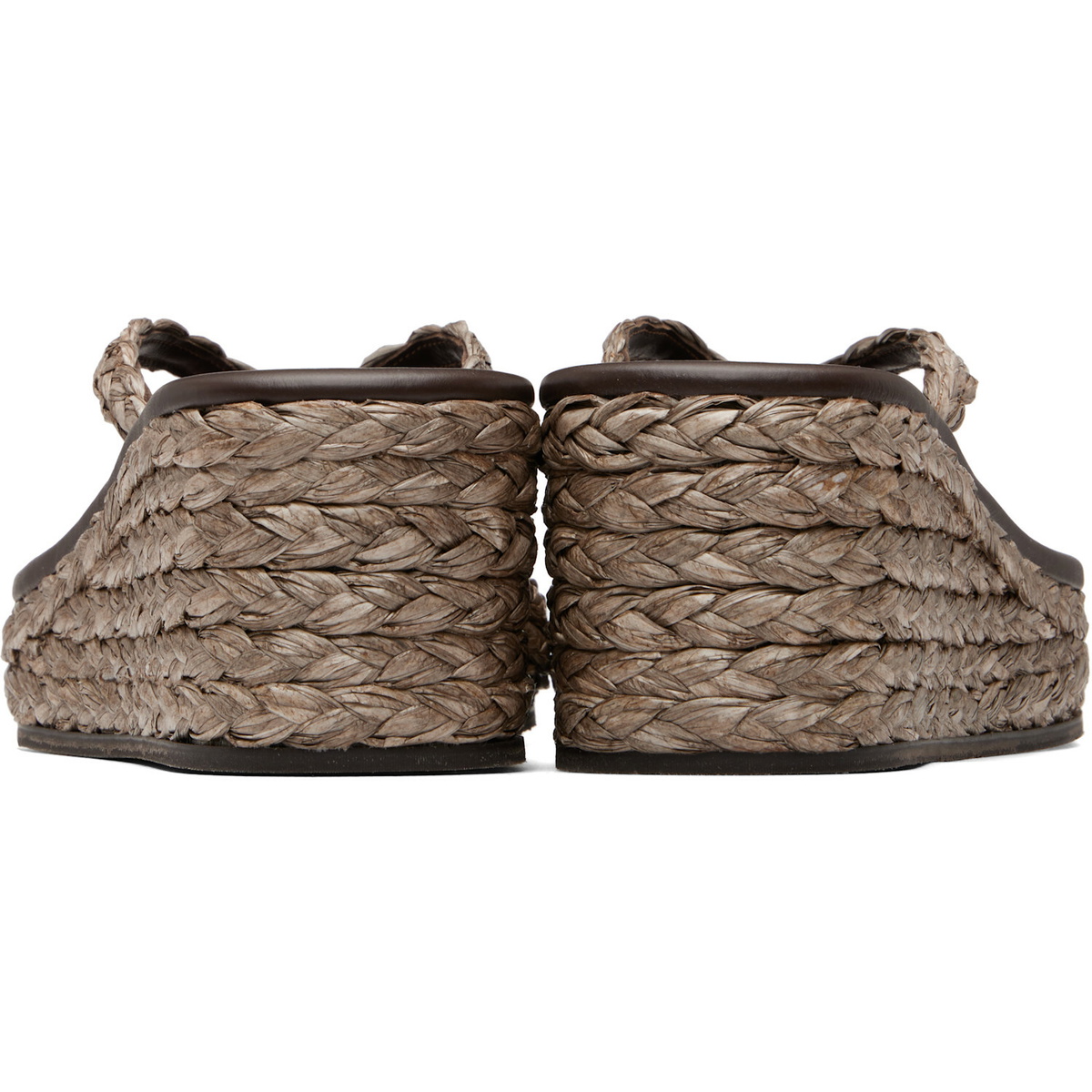Ancient Greek Sandals Brown Etheria Low Wedge Heeled Sandals