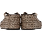 Ancient Greek Sandals Brown Etheria Low Wedge Heeled Sandals