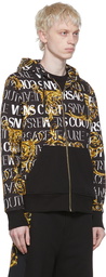 Versace Jeans Couture Black Cotton Hoodie