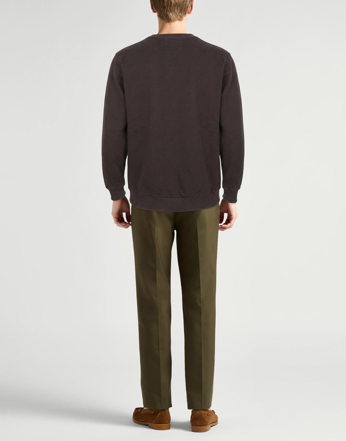 Crossley Mens Sweatshirt Dark in Brown