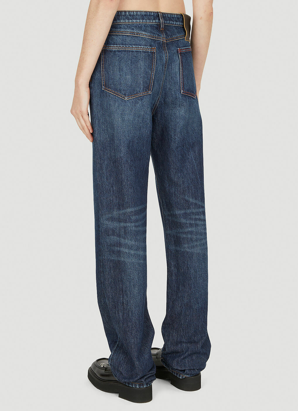 Sportmax Fido High-rise Wide-leg Jeans in Blue