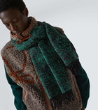 Loewe Anagram wool and cashmere scarf
