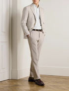 Canali - Kei Slim-Fit Linen and Wool-Blend Suit Trousers - Neutrals