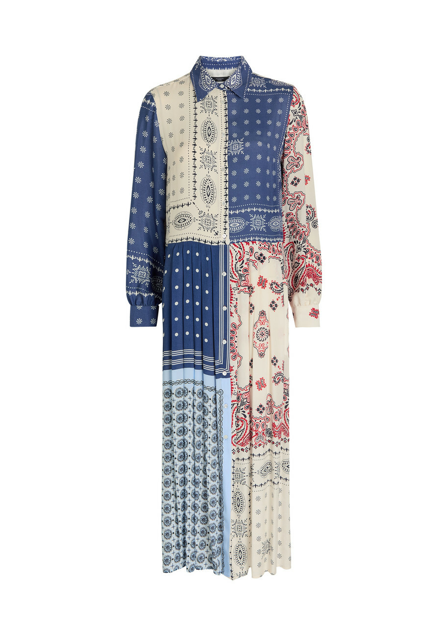 MAX MARA Romea Cotton Blend Poplin Midi Dress Max Mara