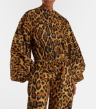 Alaïa Oversized animal-print bodysuit