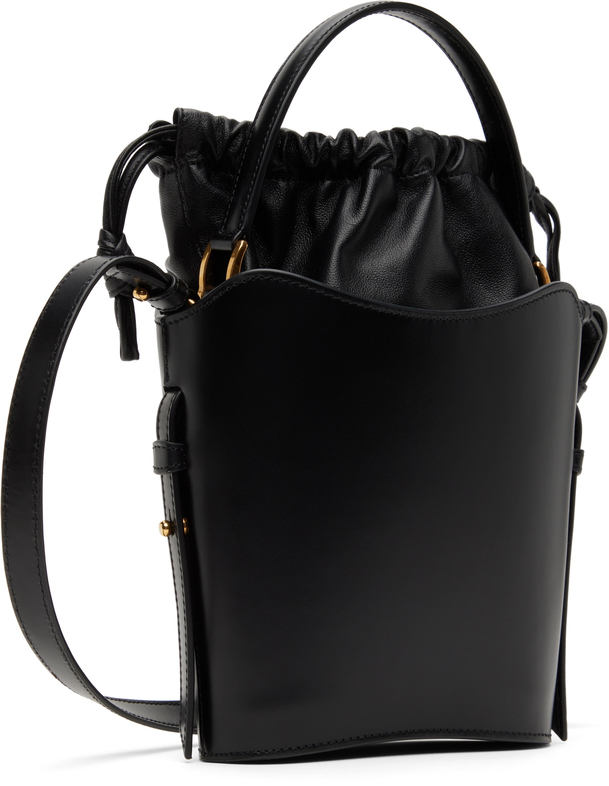★【AMI】 Mini Paris Paris Bag Black★ Black Full Grain Leather Bag Paris Paris | AMI PARIS US
