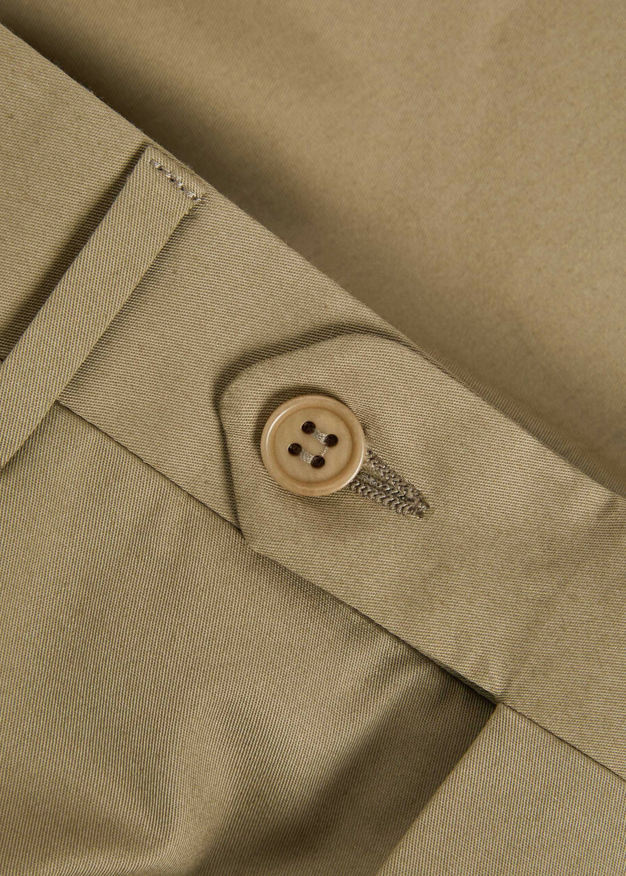 Canali Tapered-leg Stretch-cotton Poplin Trousers Stone