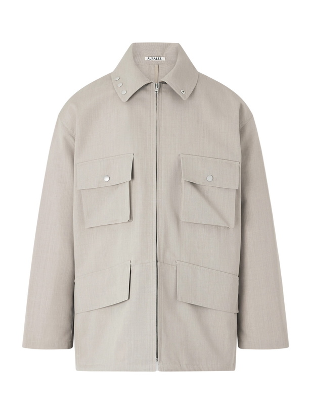 Photo: Auralee - Wool-Canvas Blouson Jacket - Neutrals