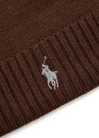 Polo Ralph Lauren Logo-embroidered Wool Beanie - Brown - One Size