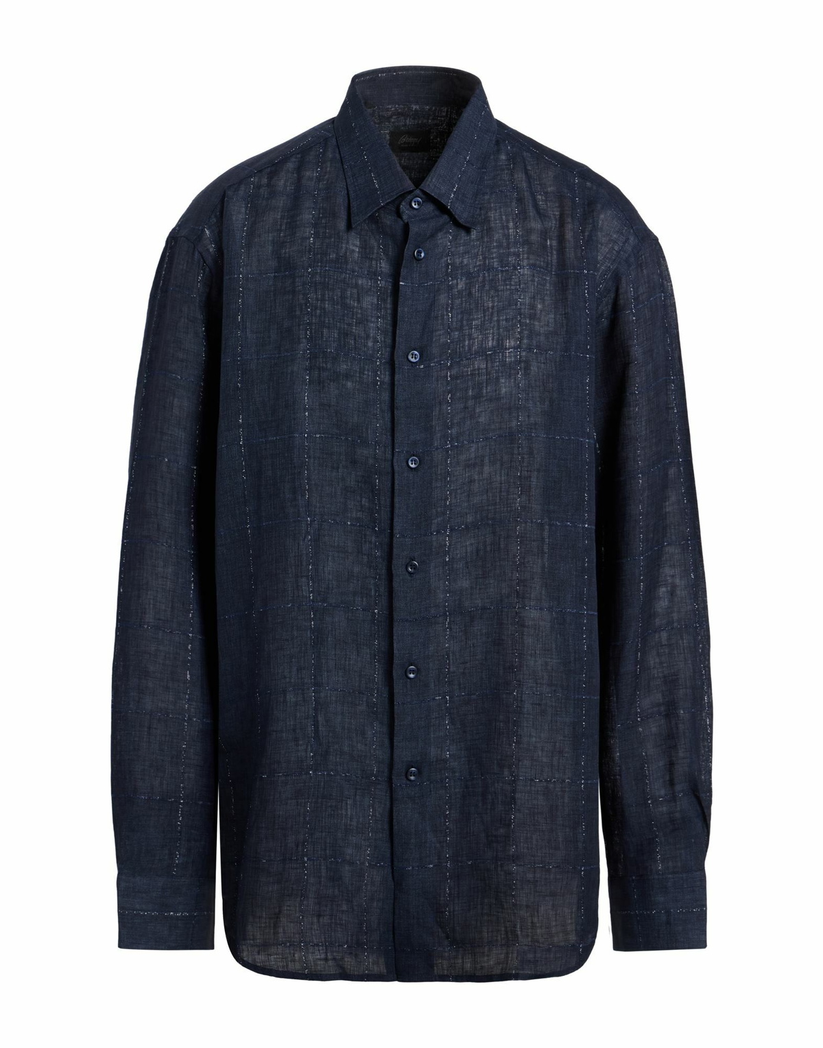 Brioni Mens Shirt Midnight in Blue