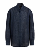 Brioni Mens Shirt Midnight in Blue