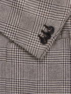 J. Mueser - Wavery Prince of Wales Silk Blazer - Brown