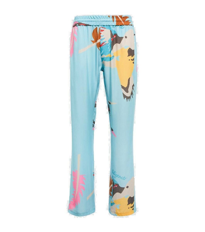 Photo: Due Diligence Printed relaxed-fit pants