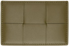 Bottega Veneta Khaki Cassette Card Holder