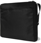 Givenchy - Logo-Jacquard Leather-Trimmed Shell Messenger Bag - Black