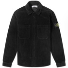 Stone Island Men's Corduroy Overshirt in Black