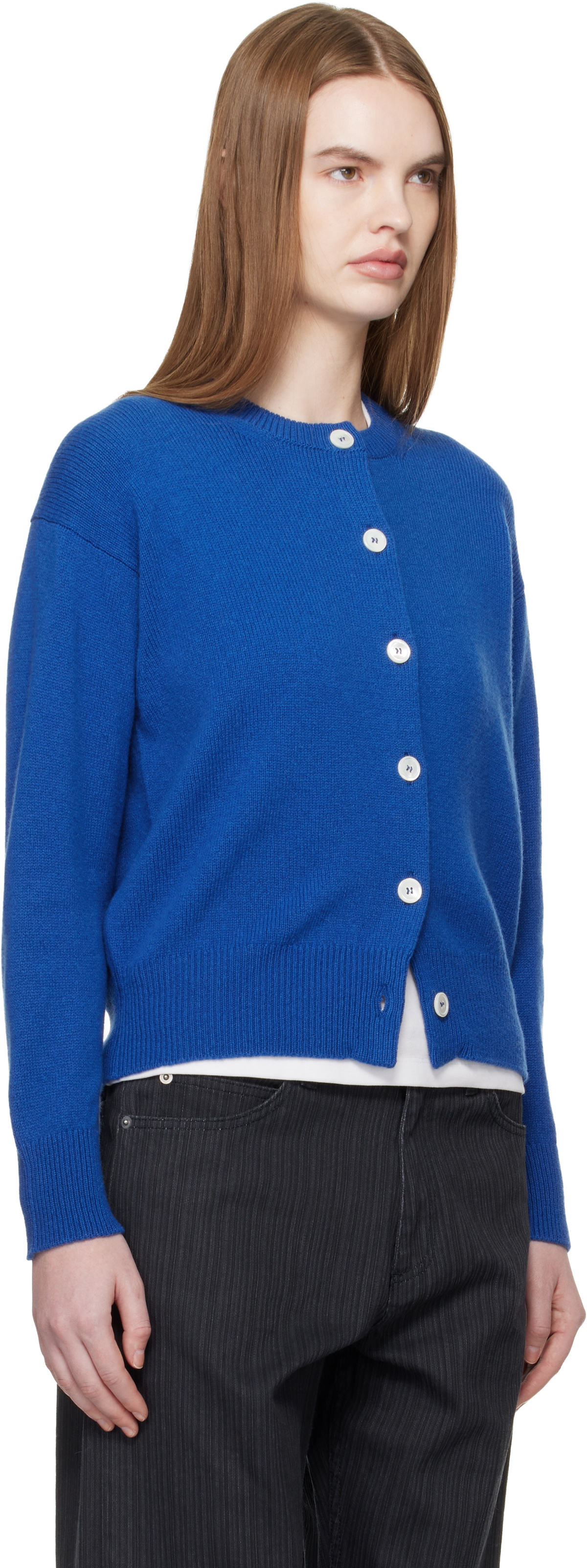 &Daughter Blue Ada Crewneck Cardigan