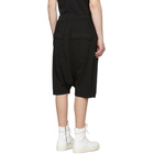 Rick Owens Drkshdw Black Drawstring Pods Shorts