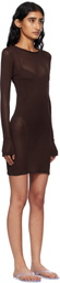 Haight Brown Jane Knit Minidress