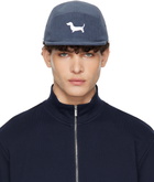 Thom Browne Blue 5-Panel Hector Corduroy Cap