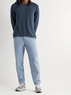 Folk - Ribbed Organic Cotton-Blend Sweater - Blue