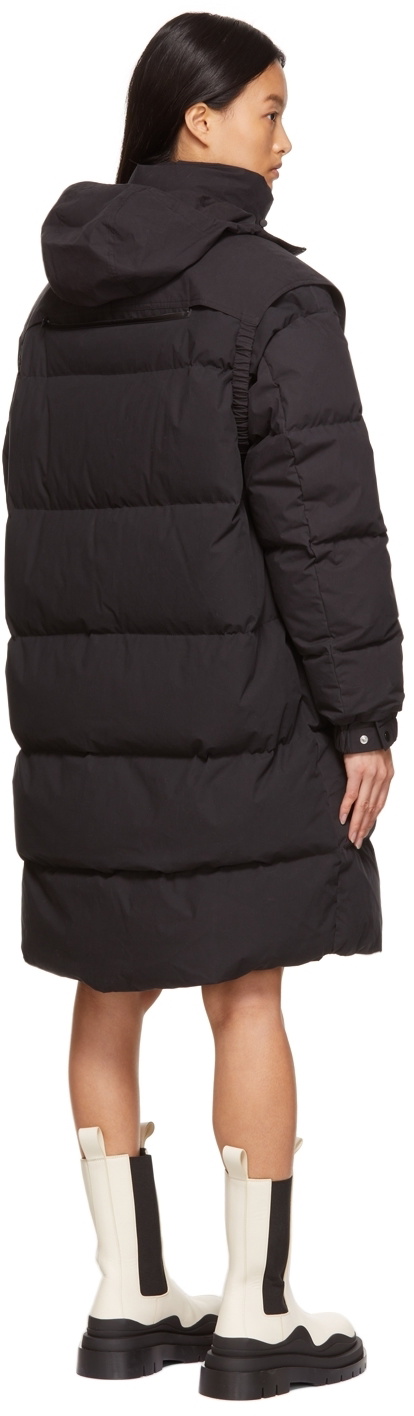 Bottega Veneta Down Frosted Poplin Long Puffer