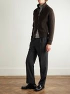 Valstar - Camionaire Ribbed Wool Zip-Up Sweater - Brown