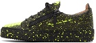 Giuseppe Zanotti Black & Yellow Frankie Sneakers