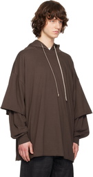 Rick Owens DRKSHDW Gray Temple Tommy Hustler Hoodie