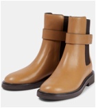 Tory Burch Embossed leather Chelsea boots