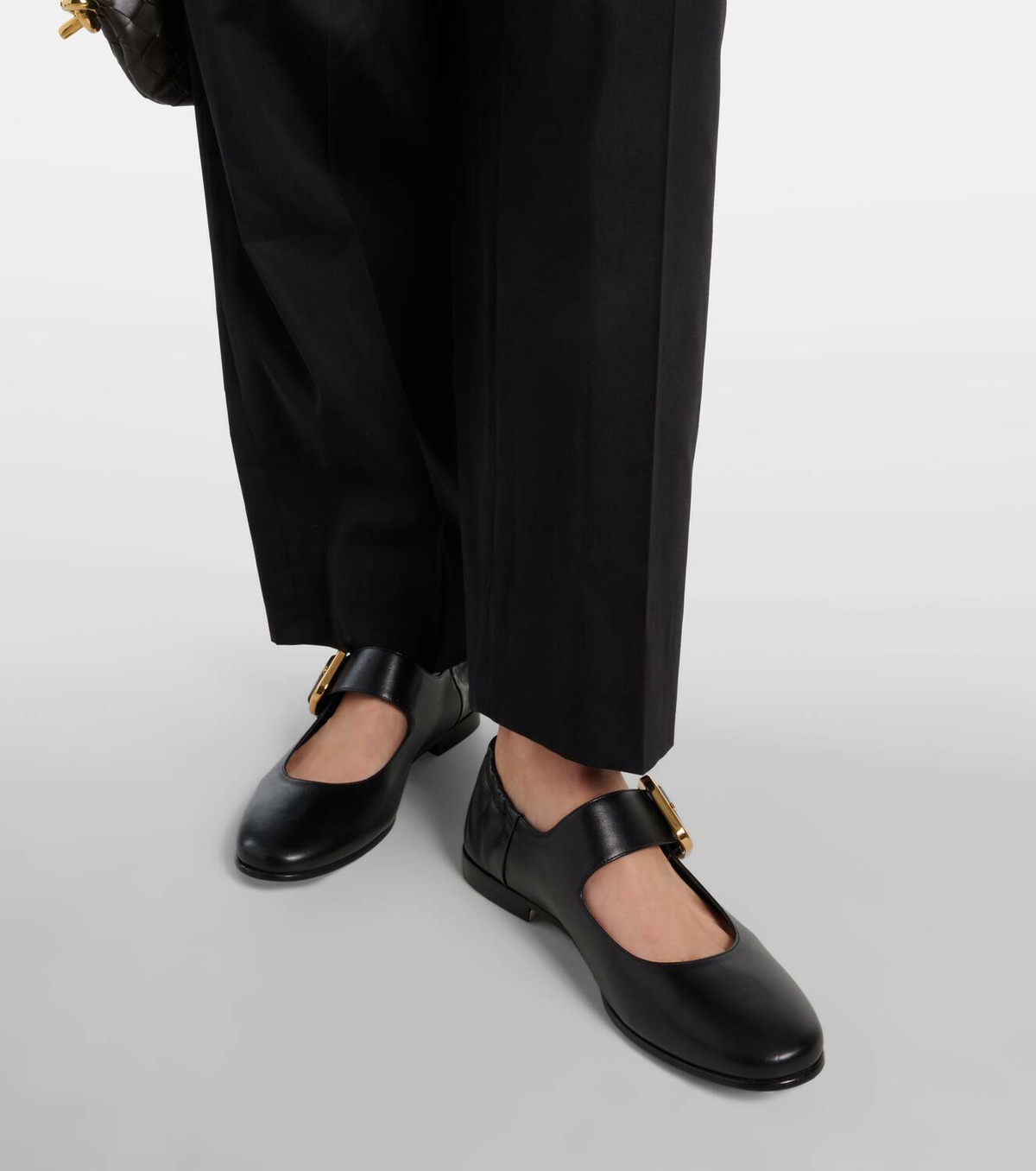 Bottega Veneta Astaire leather Mary Jane flats Bottega Veneta