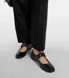 Bottega Veneta Astaire leather Mary Jane flats